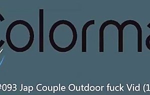 Jap couple outdoor fuck 