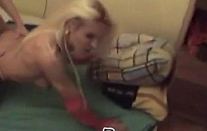 Blonde polish shemale