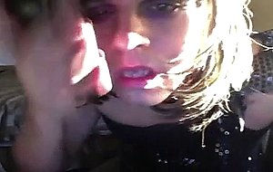 Sissy cd giving head on webcam