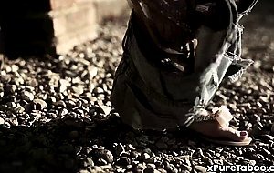 Homeless girl Aubrey Sinclair picked up and fucked