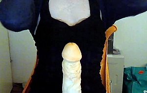 Sucking vibrator on the webcam