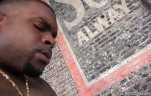 Foxy wife takes on two bbc in front of her husband