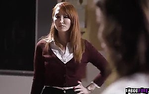 Lesbian teacher's little pet 