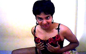 Cute tgirl plays with her beautiful body