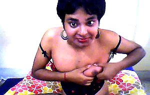 Cute tgirl plays with her beautiful body