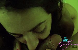 Dinner at home with lily, then you fuck her pussy