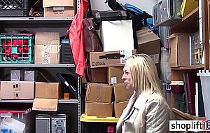 Naughty blonde thief used by a perverted LP officer