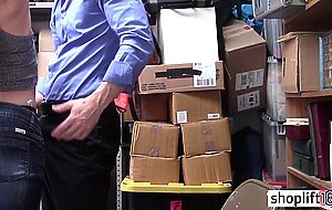 Naughty blonde thief used by a perverted LP officer