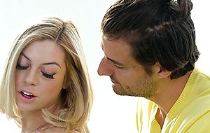 Smoking honey and sweet blonde teen banged intense