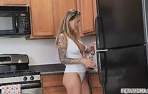 Natasha suck stepsons dick at the breakfast table