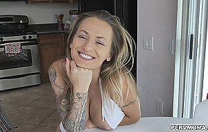 Natasha suck stepsons dick at the breakfast table