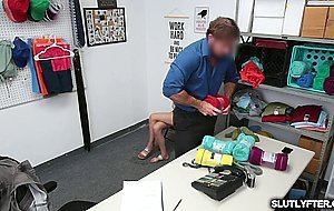 Short haired teen Paris Amour getting dicked down