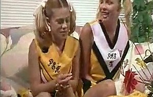 Two cheeleaders fucked