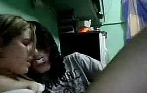 The girl and the clown on webcam
