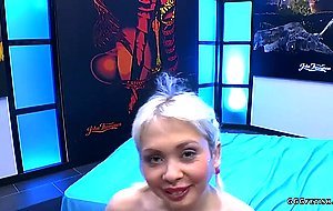 Cherry english enjoys cum mouth and facials
