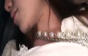 Asian pussy fucked in the backseat