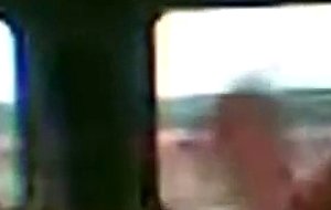 Girl gets fucked in a car