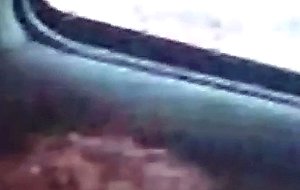 Girl gets fucked in a car