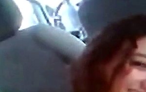 Girl gets fucked in a car