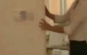 Horny blonde milf masturbating