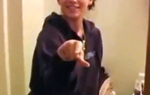 Blowjob brunette takes it all