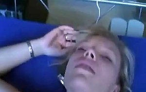 Amateur blonde fuck and big facial