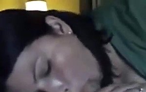 Sexy housewife gives bj and swallows