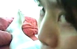 House wife drinking cum