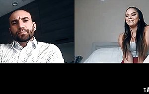 Athena Faris spanking her sweet ass in front of the camera