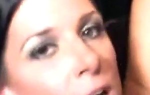 Husband eats black load off wife