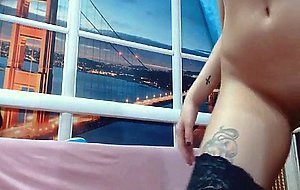 busty blonde having fun dildoing her holes