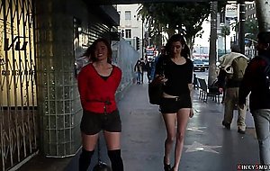 Slut fisted and fucked in public