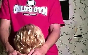 Hot blonde mom intense fucks her much younger lover