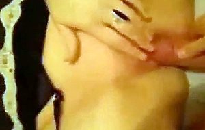Emo girl fucks on webcam