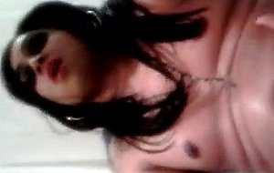 Shemale Amateur Beating Off