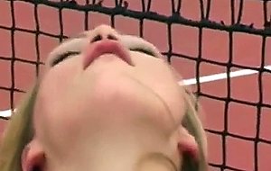 Hot tennis match