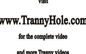 Busty tranny gets sucked before fucking his ass