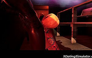 3D blonde gets BBC sex doggystyle