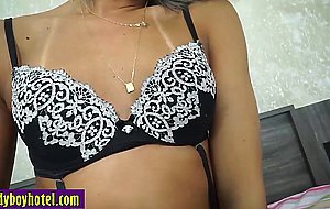 Tranny Bianca Hills enjoyed hard ass fucking by a perverted white client