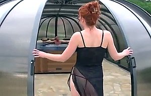 Redhead gets fucked pov style