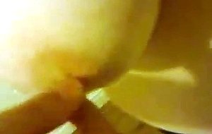 Busty wife plays with her beautifull big boobs