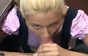 Blonde student pounded by teacher