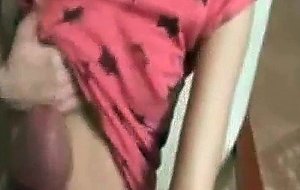 Sweet teen from eu banged in the kitchen