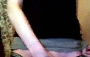 Blonde teen ts jerking off on webcam