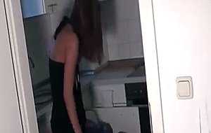 Horny Couple Fucks In The Kitchen