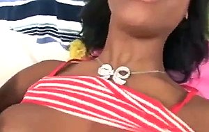 Ebony teen loves anal