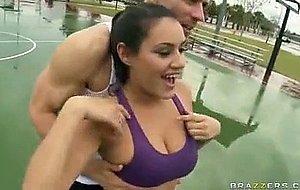 busty Charley rides a big cock