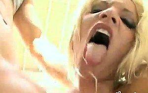 Messy bj from big tits slut