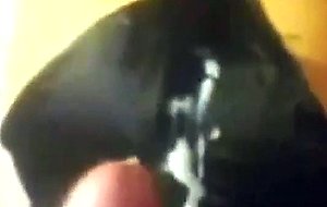 Wife with sweet ass gets jizzed on her panties
