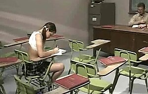 Schoolgirl gia fucks to pass test